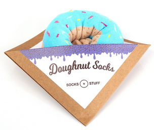 Blue Sprinkles Donut Socks