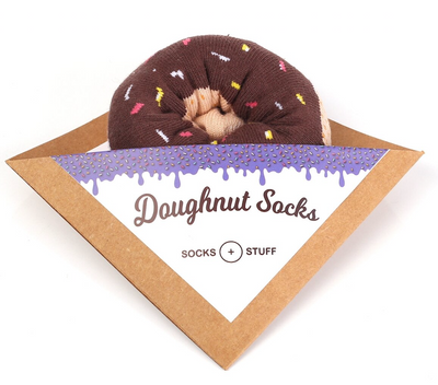 Chocolate Glazed Donut Socks