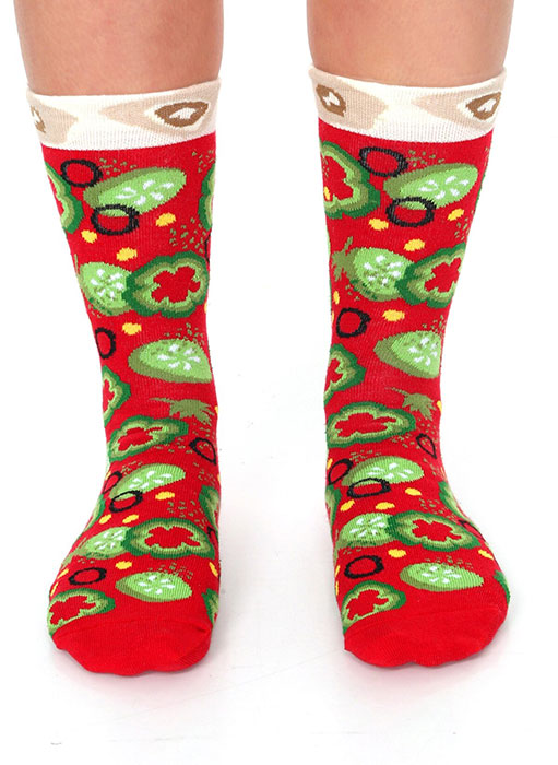 Veggie Pizza Socks