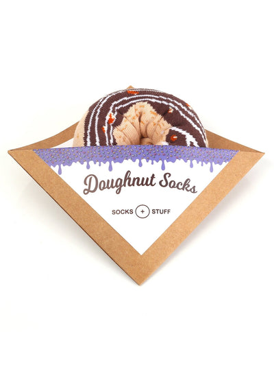 Chocolate Caramel Donut Socks