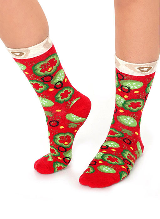 Veggie Pizza Socks